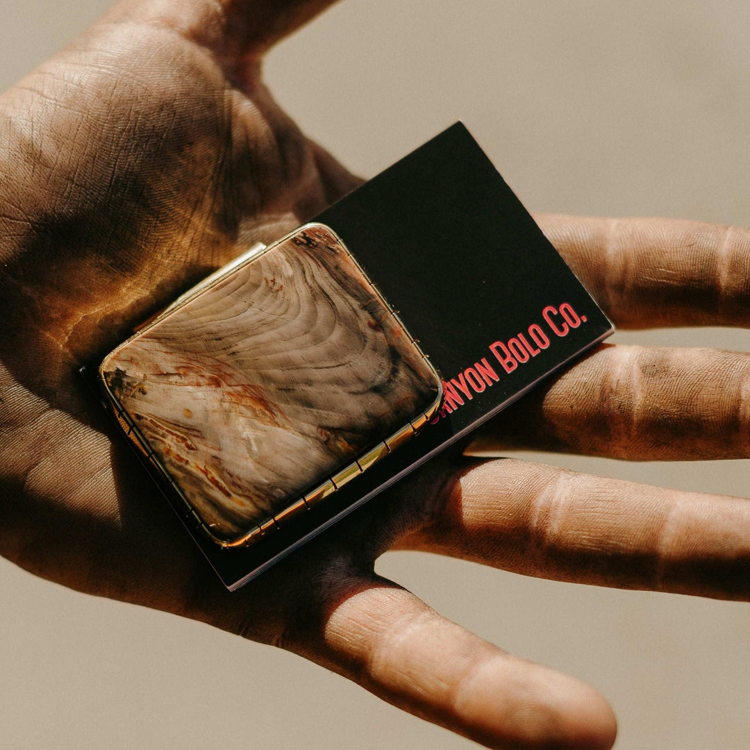 High Plains Driftwood Money Clip with Cards