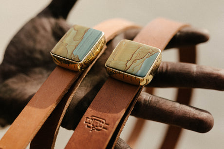 Embrace Western flair with our handcrafted leather hatbands, expertly made to enhance the look of any hat. Versatile and stylish, these hatbands are the perfect accessory for cowboy hats and other Western styles. Elevate your ensemble with rugged charm and timeless appeal.