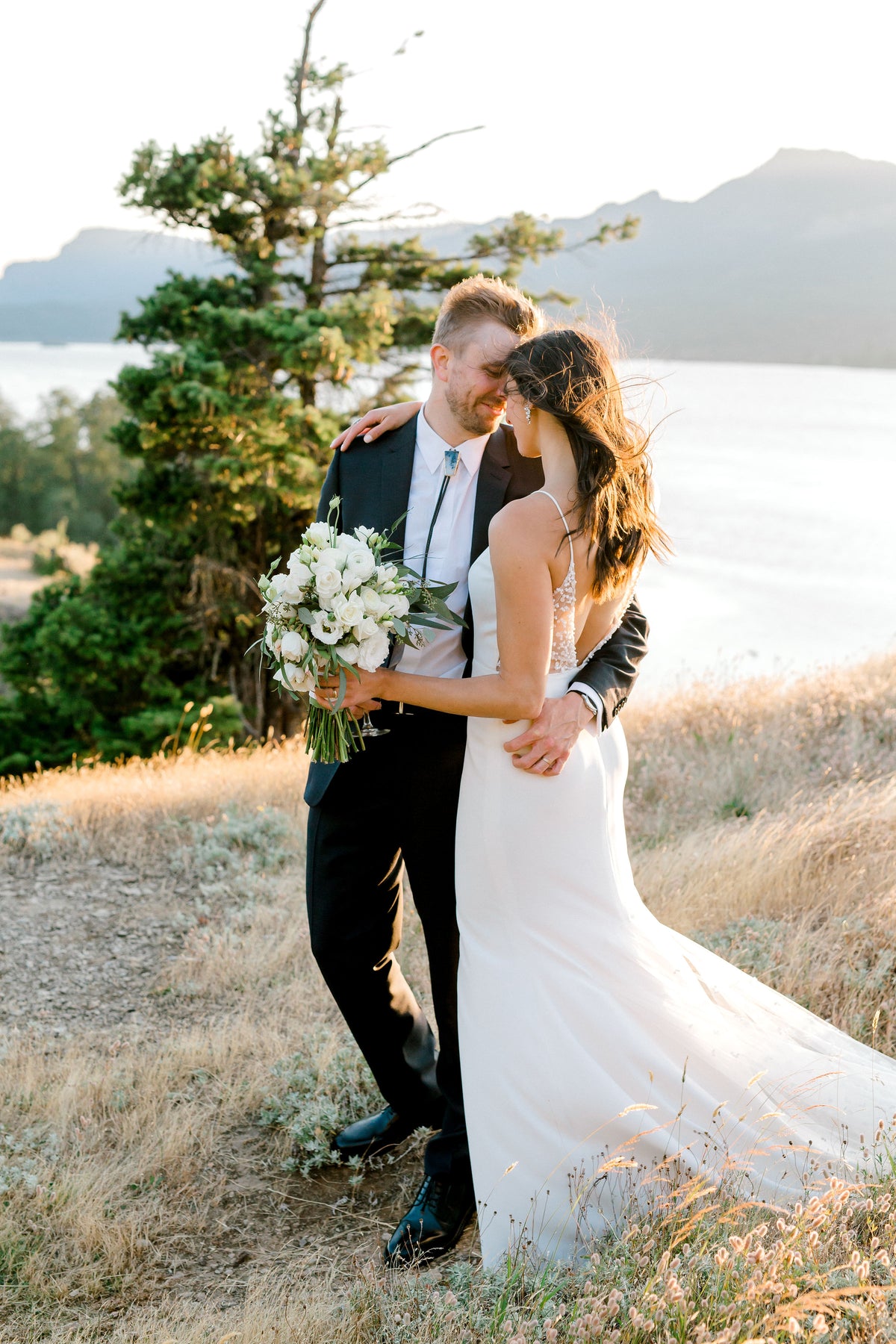 Wedding Couple with Bolo Tie & Accessory Rentals