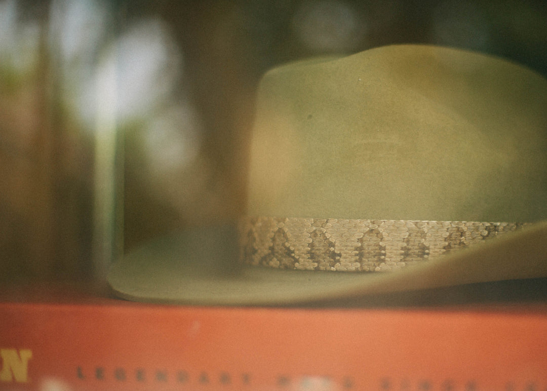 Rattlesnake Hatband on Hat