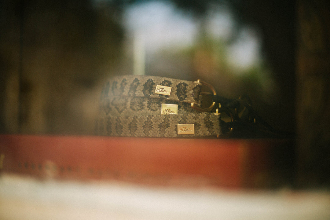 Rattlesnake Hatband with HCBC Engraving